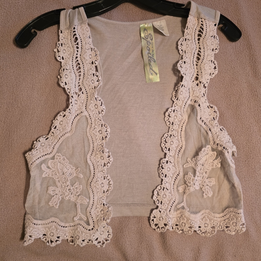 Lace Crochet Vest